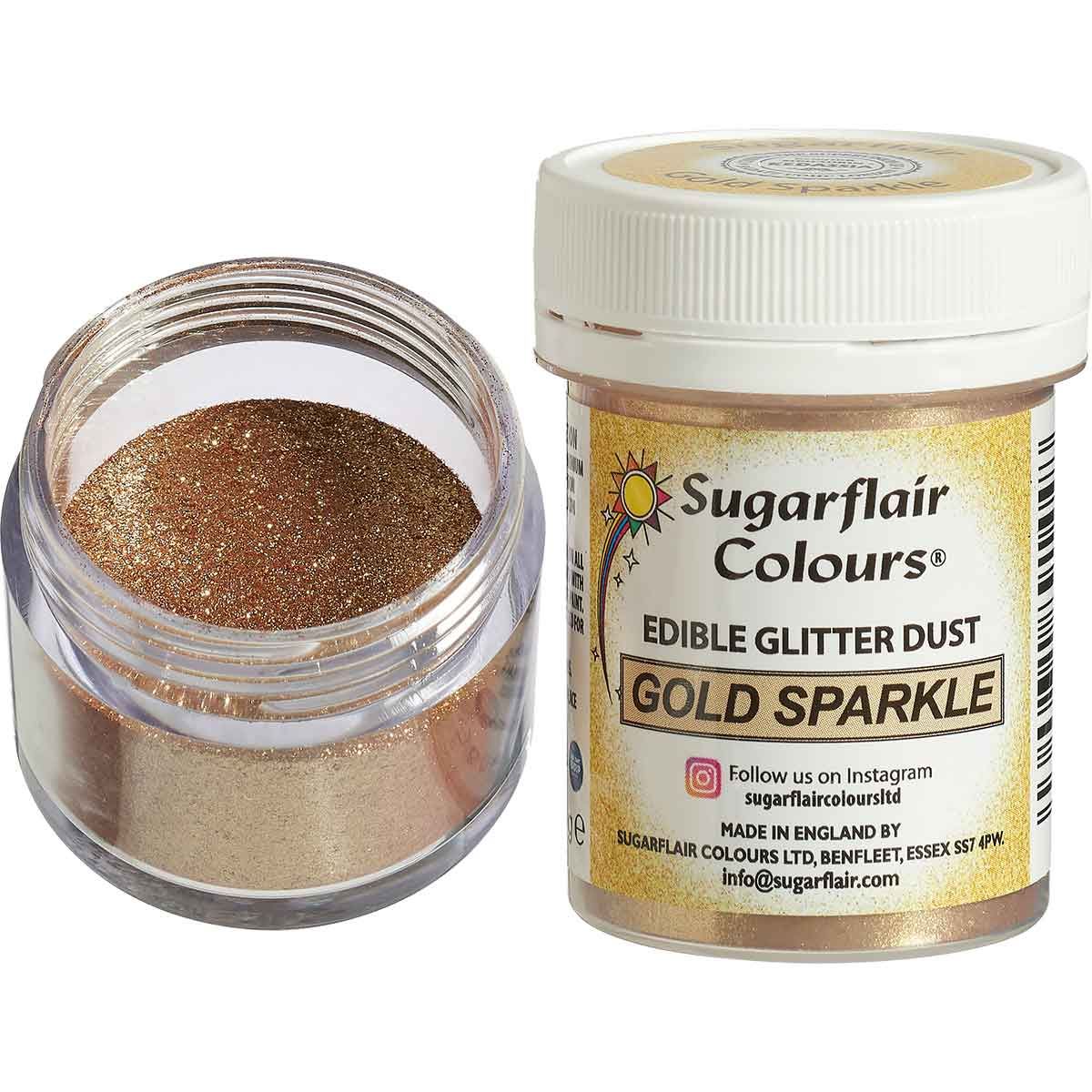 Farba prášková glitrová Gold Sparkle 10g, SGF, E604